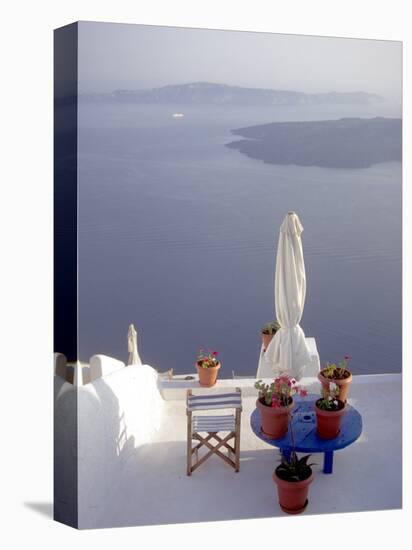 View of Water, Santorini, Greece-Connie Ricca-Stretched Canvas
