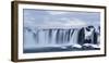 View of waterfall, Godafoss, Iceland.-Bill Young-Framed Photographic Print