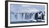 View of waterfall, Godafoss, Iceland.-Bill Young-Framed Photographic Print