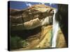 View of Waterfall in Grand Staircase Escalante National Monument, Utah, USA-Scott T. Smith-Stretched Canvas