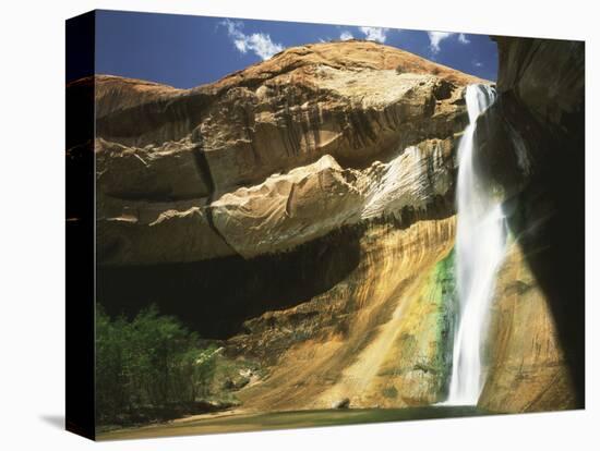 View of Waterfall in Grand Staircase Escalante National Monument, Utah, USA-Scott T. Smith-Stretched Canvas