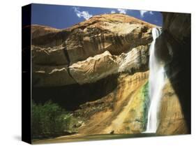 View of Waterfall in Grand Staircase Escalante National Monument, Utah, USA-Scott T. Smith-Stretched Canvas