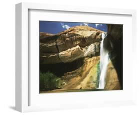 View of Waterfall in Grand Staircase Escalante National Monument, Utah, USA-Scott T. Smith-Framed Photographic Print