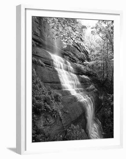 View of Waterfall, Jessamine County, Kentucky, USA-Adam Jones-Framed Premium Photographic Print