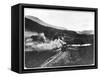 View of Welsh Higland Railway at Aberglaslyn Pass-null-Framed Stretched Canvas