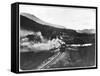 View of Welsh Higland Railway at Aberglaslyn Pass-null-Framed Stretched Canvas