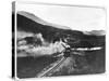 View of Welsh Higland Railway at Aberglaslyn Pass-null-Stretched Canvas