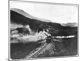 View of Welsh Higland Railway at Aberglaslyn Pass-null-Mounted Photographic Print