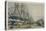 View of West India Docks from the South East, 1840-William Parrott-Stretched Canvas