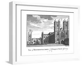 'View of Westminster Abbey & St.Margarets Church adjoining.', late 18th-early 19th century-Taylor-Framed Giclee Print