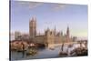 View of Westminster from Lambeth, 1859-John Macvicar Anderson-Stretched Canvas
