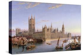 View of Westminster from Lambeth, 1859-John Macvicar Anderson-Stretched Canvas