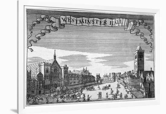 View of Westminster Hall and New Palace Yard, London, C1648-John Seller-Framed Giclee Print