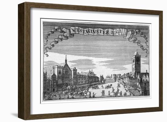 View of Westminster Hall and New Palace Yard, London, C1648-John Seller-Framed Giclee Print