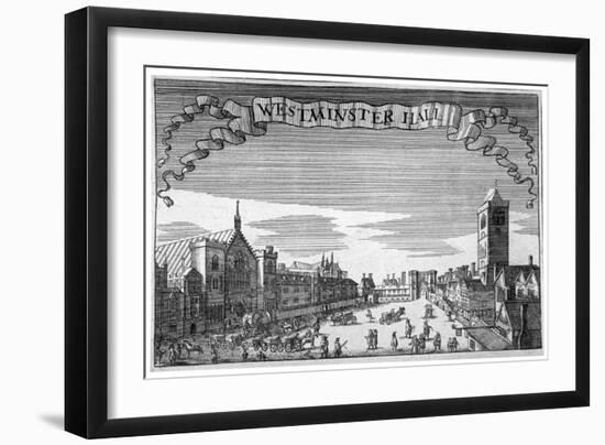 View of Westminster Hall and New Palace Yard, London, C1648-John Seller-Framed Giclee Print