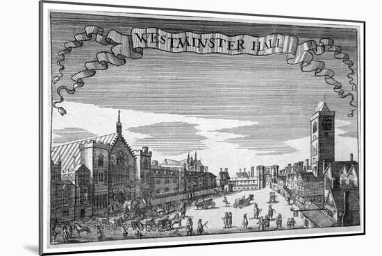 View of Westminster Hall and New Palace Yard, London, C1648-John Seller-Mounted Giclee Print