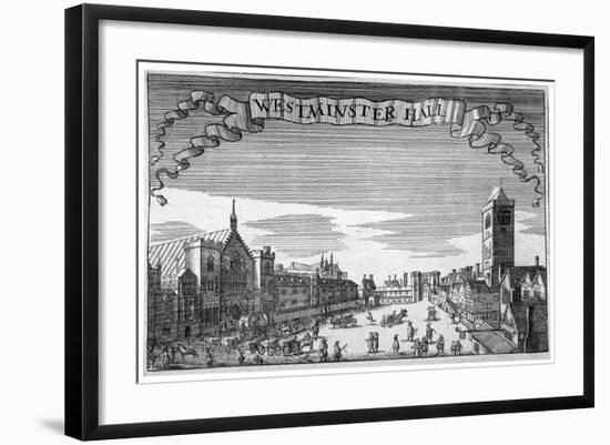 View of Westminster Hall and New Palace Yard, London, C1648-John Seller-Framed Giclee Print