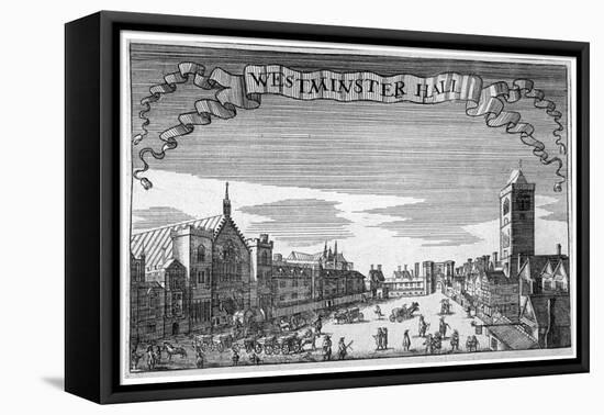 View of Westminster Hall and New Palace Yard, London, C1648-John Seller-Framed Stretched Canvas