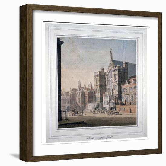 View of Westminster Halll and New Palace Yard, London, C1808-null-Framed Giclee Print