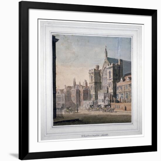 View of Westminster Halll and New Palace Yard, London, C1808-null-Framed Giclee Print