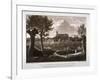 View of Westminster Looking from Millbank, London, 1807-John Hall-Framed Giclee Print