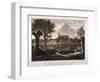 View of Westminster Looking from Millbank, London, 1807-John Hall-Framed Giclee Print