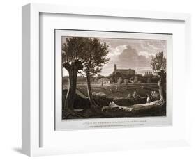 View of Westminster Looking from Millbank, London, 1807-John Hall-Framed Giclee Print