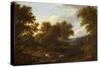 View of Weston Church and Lansdown-Benjamin Barker-Stretched Canvas