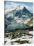 View of Wetterhorn Mountain and Bachsee Lake, Bernese Alps, Grindelwald, Switzerland-Scott T. Smith-Stretched Canvas