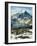 View of Wetterhorn Mountain and Bachsee Lake, Bernese Alps, Grindelwald, Switzerland-Scott T. Smith-Framed Photographic Print