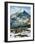 View of Wetterhorn Mountain and Bachsee Lake, Bernese Alps, Grindelwald, Switzerland-Scott T. Smith-Framed Photographic Print