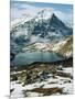 View of Wetterhorn Mountain and Bachsee Lake, Bernese Alps, Grindelwald, Switzerland-Scott T. Smith-Mounted Photographic Print