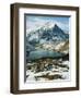 View of Wetterhorn Mountain and Bachsee Lake, Bernese Alps, Grindelwald, Switzerland-Scott T. Smith-Framed Photographic Print