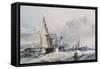 View of Whitby-George the Elder Chambers-Framed Stretched Canvas