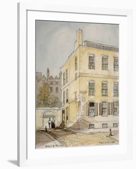 View of Whitefriars Showing the Corner of Lombard Street, City of London, 1851-Thomas Colman Dibdin-Framed Giclee Print