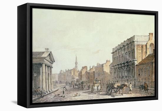 View of Whitehall, Looking Towards Charing Cross, 1790-James Miller-Framed Stretched Canvas