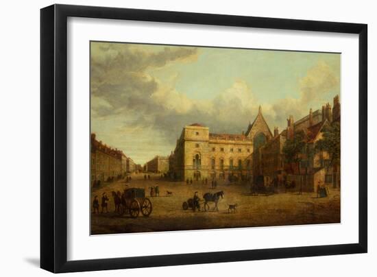 View of Whitehall with Old Palace Yard-English-Framed Giclee Print