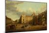 View of Whitehall with Old Palace Yard-English-Mounted Giclee Print