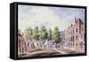 View of Whitehall Yard, 1828-T. Chawner-Framed Stretched Canvas