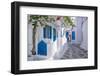 View of whitewashed narrow street, Mykonos Town, Mykonos, Cyclades Islands, Aegean Sea-Frank Fell-Framed Premium Photographic Print