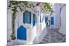 View of whitewashed narrow street, Mykonos Town, Mykonos, Cyclades Islands, Aegean Sea-Frank Fell-Mounted Photographic Print