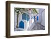 View of whitewashed narrow street, Mykonos Town, Mykonos, Cyclades Islands, Aegean Sea-Frank Fell-Framed Photographic Print