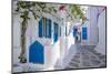 View of whitewashed narrow street, Mykonos Town, Mykonos, Cyclades Islands, Aegean Sea-Frank Fell-Mounted Photographic Print