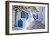 View of whitewashed narrow street, Mykonos Town, Mykonos, Cyclades Islands, Aegean Sea-Frank Fell-Framed Photographic Print