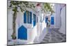 View of whitewashed narrow street, Mykonos Town, Mykonos, Cyclades Islands, Aegean Sea-Frank Fell-Mounted Photographic Print