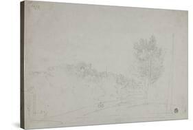 View of Wilson House and Gardens, 1760-69-Richard Wilson-Stretched Canvas