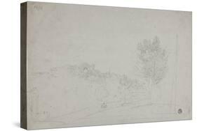 View of Wilson House and Gardens, 1760-69-Richard Wilson-Stretched Canvas