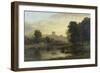 View of Windsor Castle from Across the Thames, 19th Century-George Hilditch-Framed Giclee Print