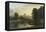 View of Windsor Castle from Across the Thames, 19th Century-George Hilditch-Framed Stretched Canvas