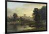 View of Windsor Castle from Across the Thames, 19th Century-George Hilditch-Framed Giclee Print